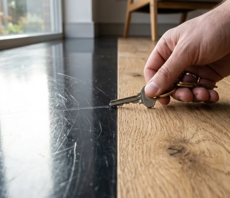 Why do some floors show ugly scratches so easily?
