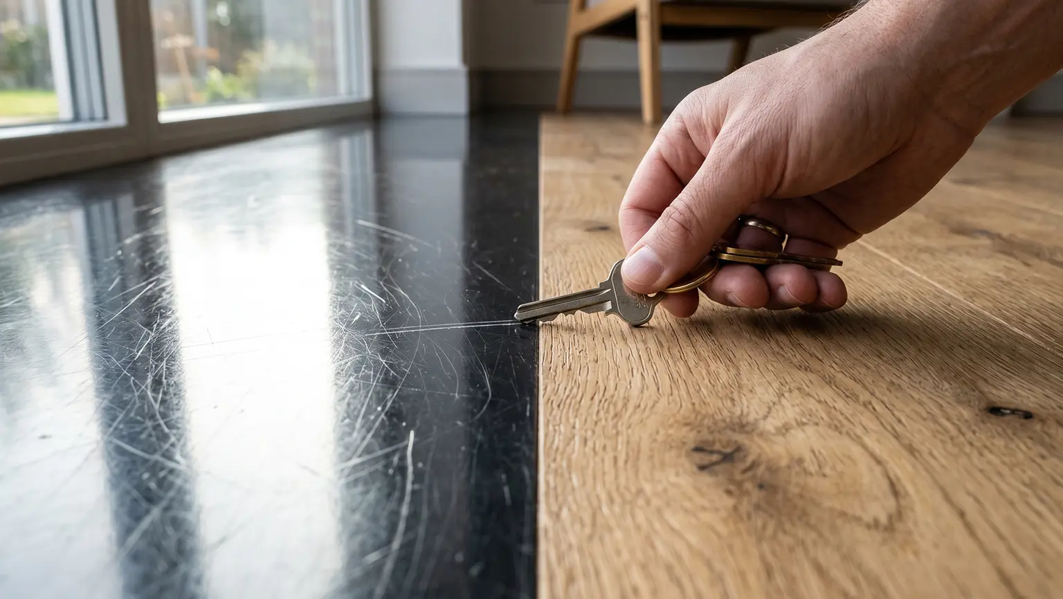 Why do some floors show ugly scratches so easily