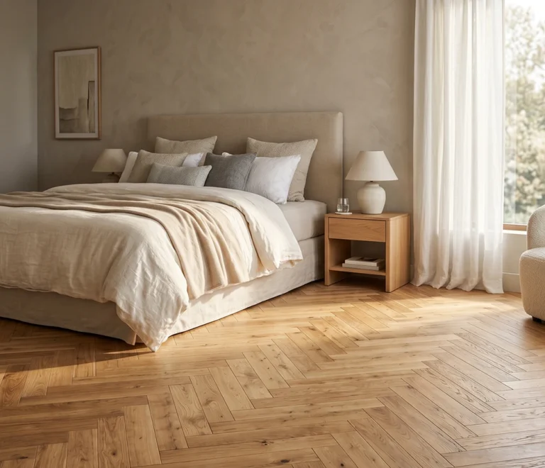 Beautiful and Quiet Parquet Flooring for Bedrooms
